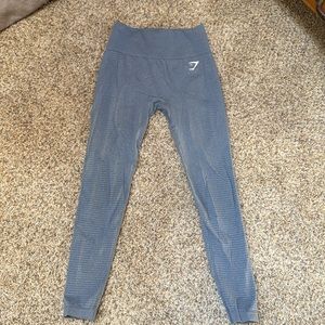 Women’s gymshark vital seamless legging. Sz Small. Blue. Never worn.